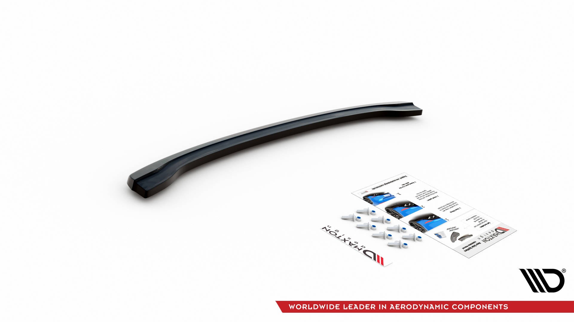 Mittlerer Diffusor Heck Ansatz für BMW 5er G30 Carbon Look