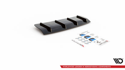 Diffusor Heck Ansatz für Volvo V70 Mk3 schwarz matt