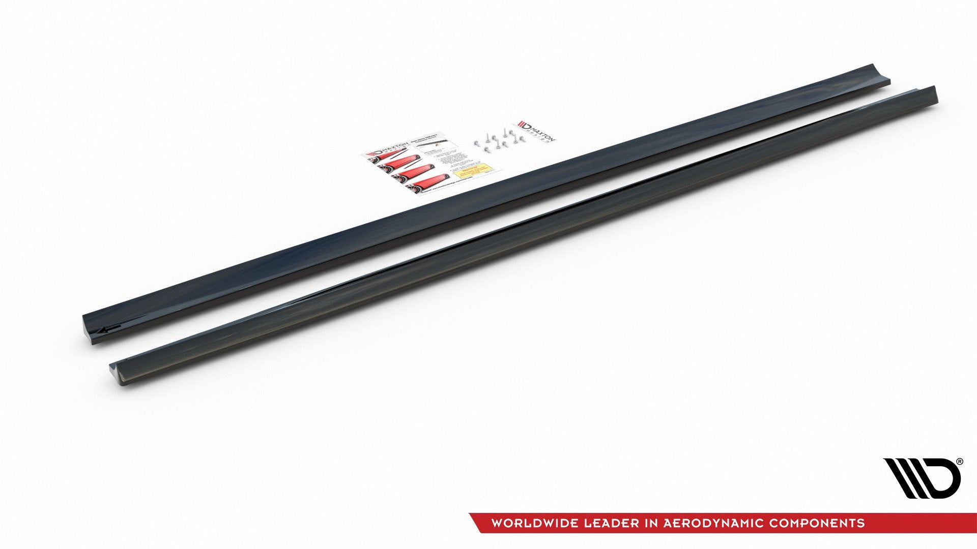 Seitenschweller Ansatz für V.5 Ford Focus ST / ST-Line Mk4 schwarz Hochglanz