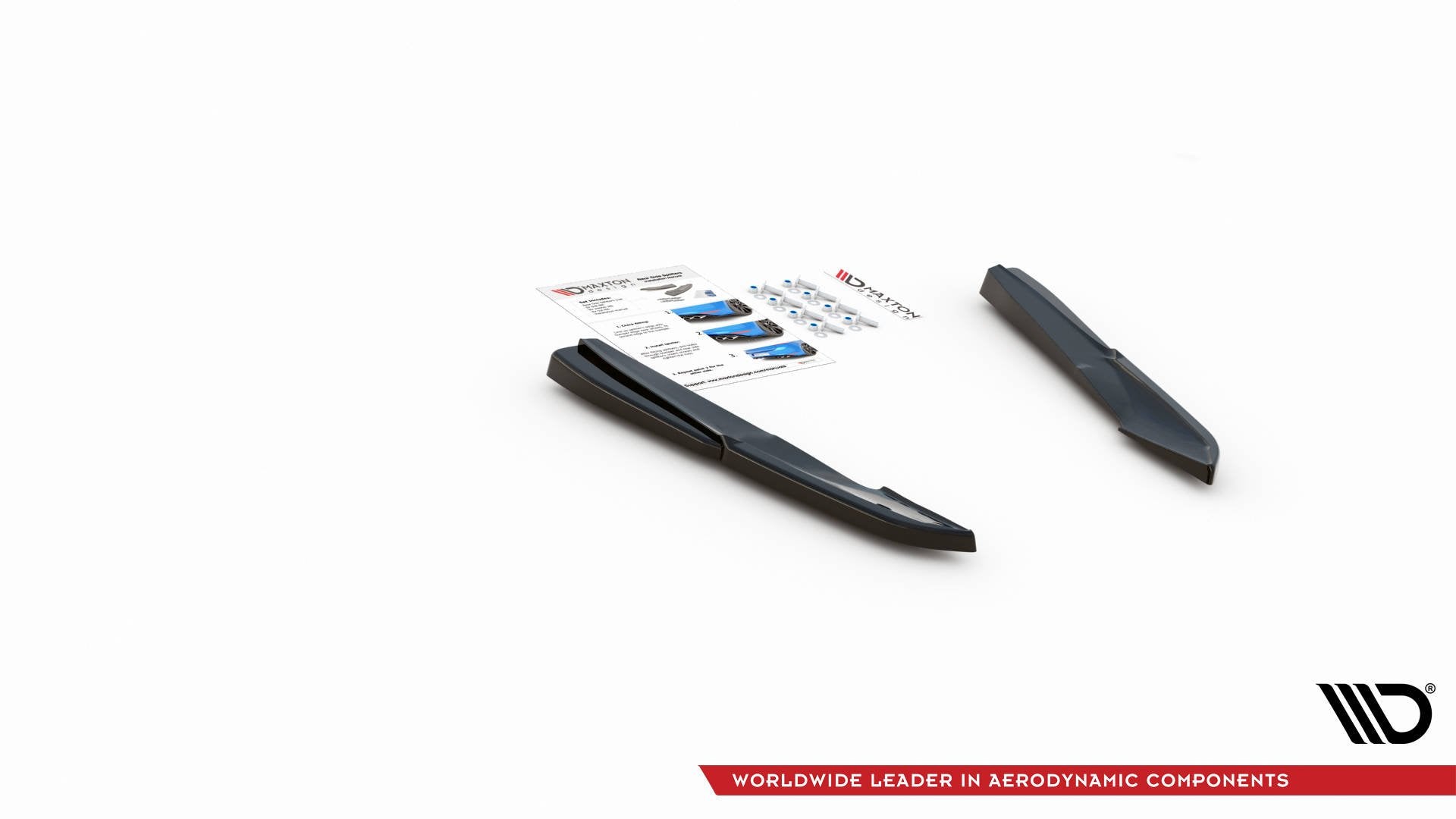 Heck Ansatz Flaps Diffusor für Audi S5 Sportback F5 Facelift Carbon Look
