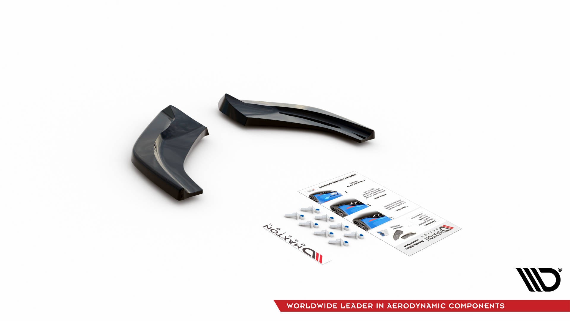 Heck Ansatz Flaps Diffusor V.2 für Hyundai I30 N Hatchback Mk3 Facelift Carbon Look