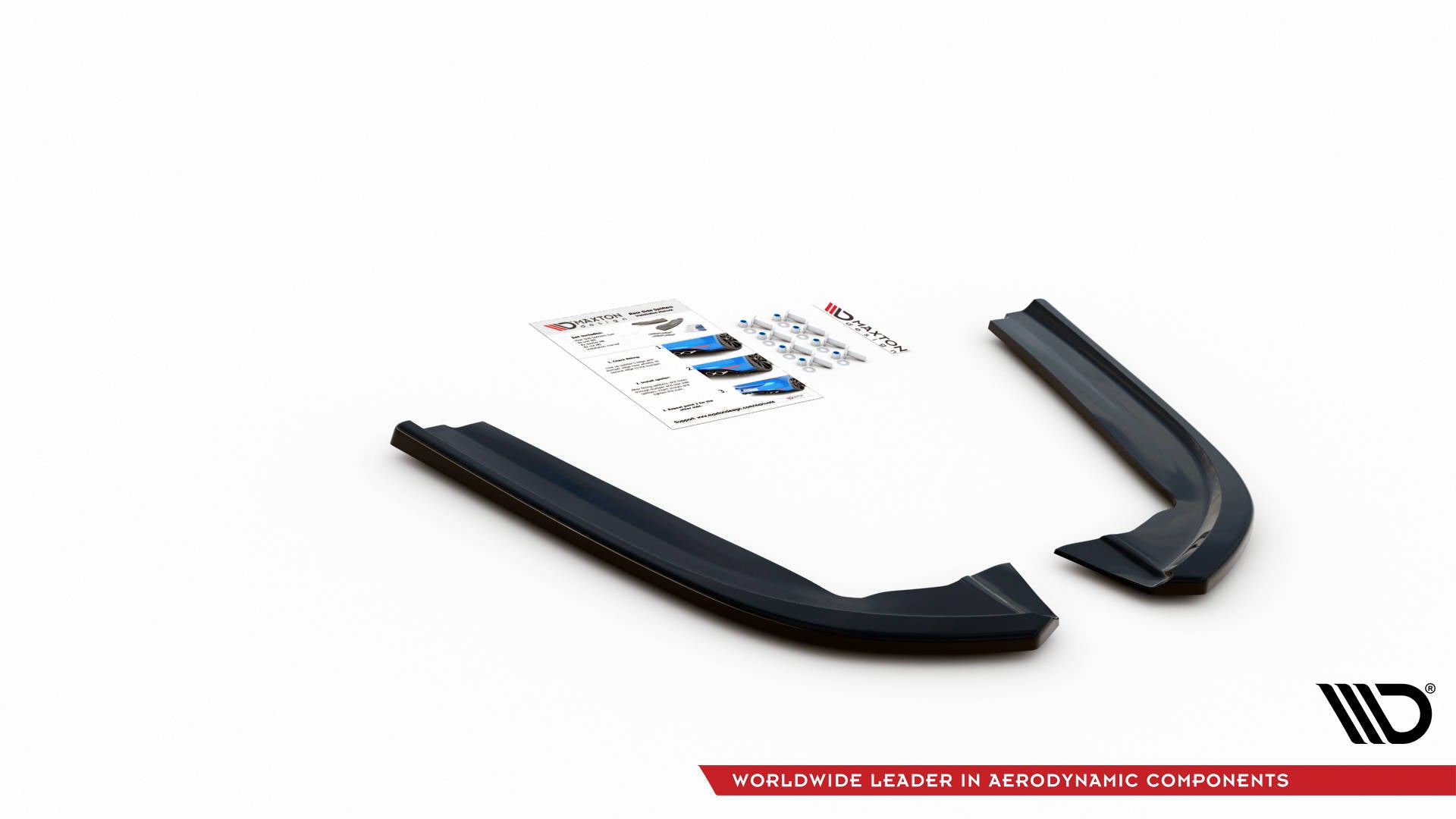 Heck Ansatz Flaps Diffusor V.1 für Ford Mondeo ST-Line Mk5 Facelift Carbon Look