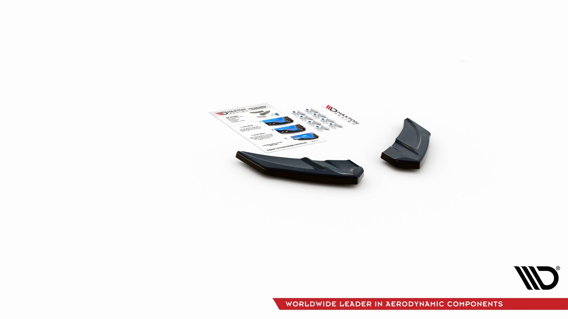 Heck Ansatz Flaps Diffusor V.3 für Volkswagen Golf R Mk7 schwarz Hochglanz