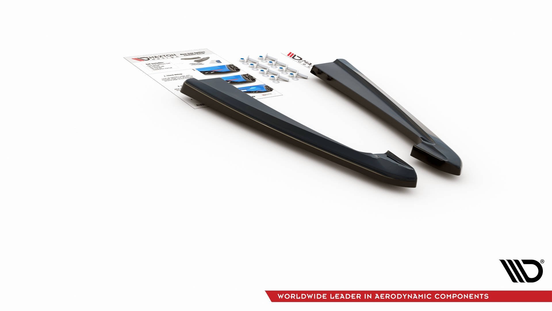 Heck Ansatz Flaps Diffusor V.2 für Audi RS6 C7 schwarz matt