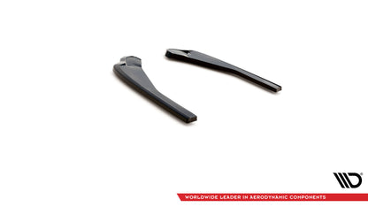 Heck Ansatz Flaps Diffusor für BMW X4 M-Paket G02 Facelift Carbon Look