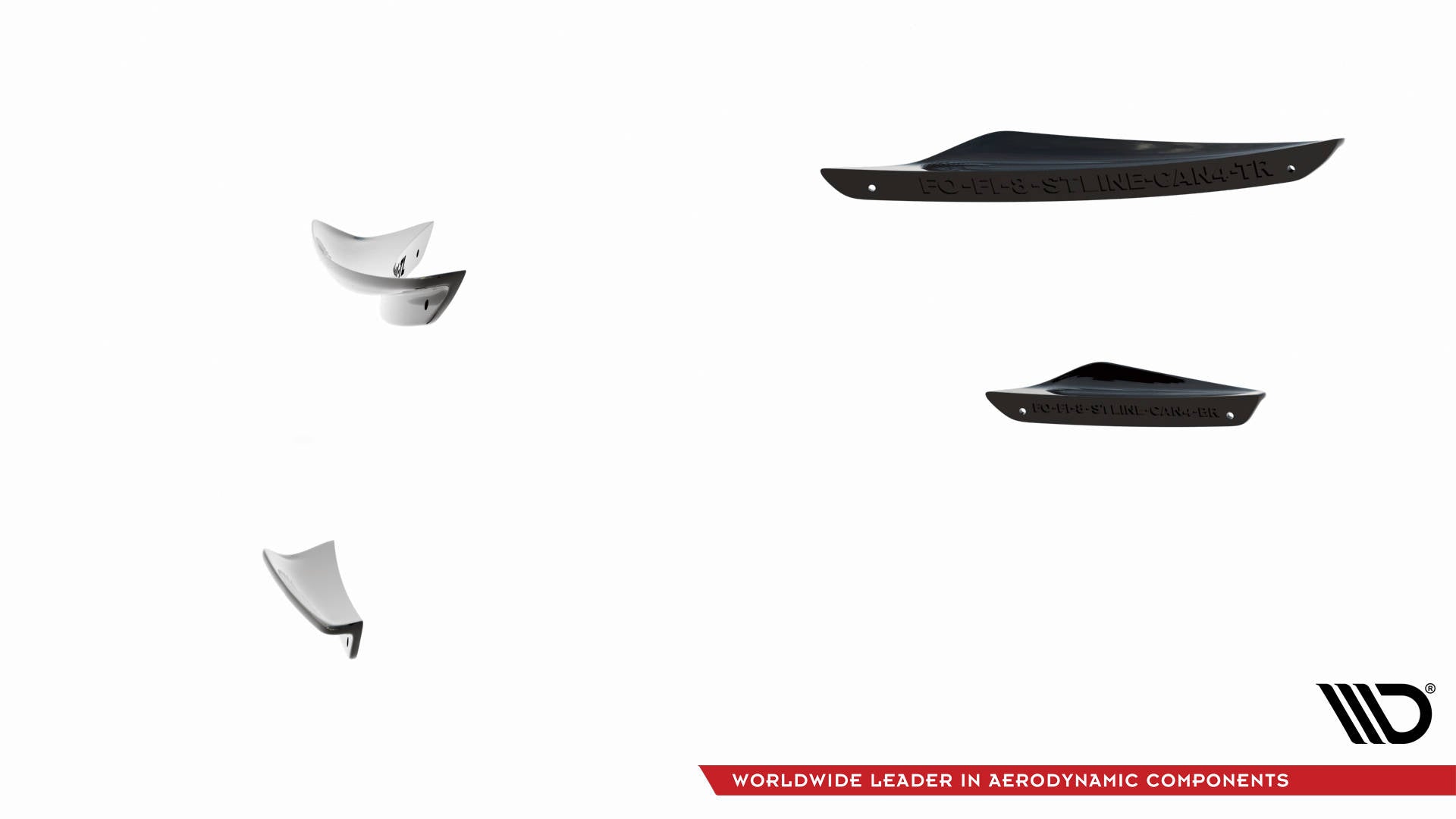 Stoßstangenflügel vorne (Canards) V.3 Ford Fiesta Mk8 ST / ST-Line