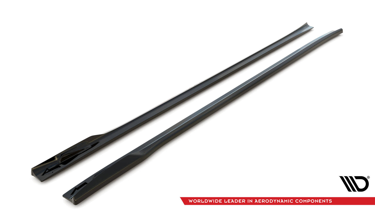 Seitenschweller Ansatz für BMW X4 M-Paket G02 Facelift Carbon Look