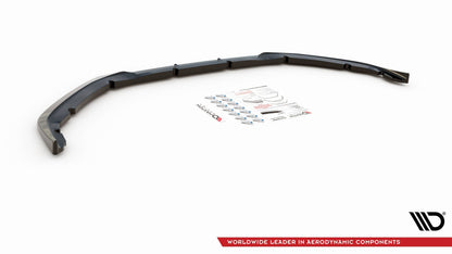 Front Ansatz V.2 für Peugeot 208 Mk2 schwarz Hochglanz