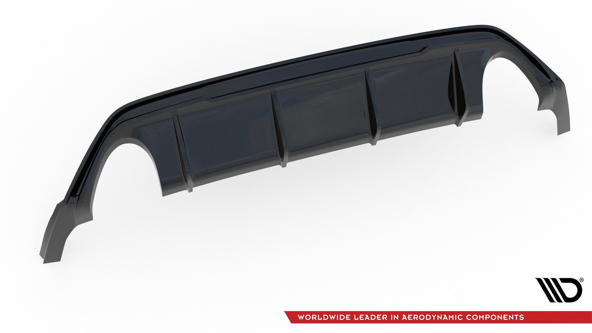 Diffusor Heck Ansatz V.3 für Ford Focus ST Mk4  schwarz Hochglanz