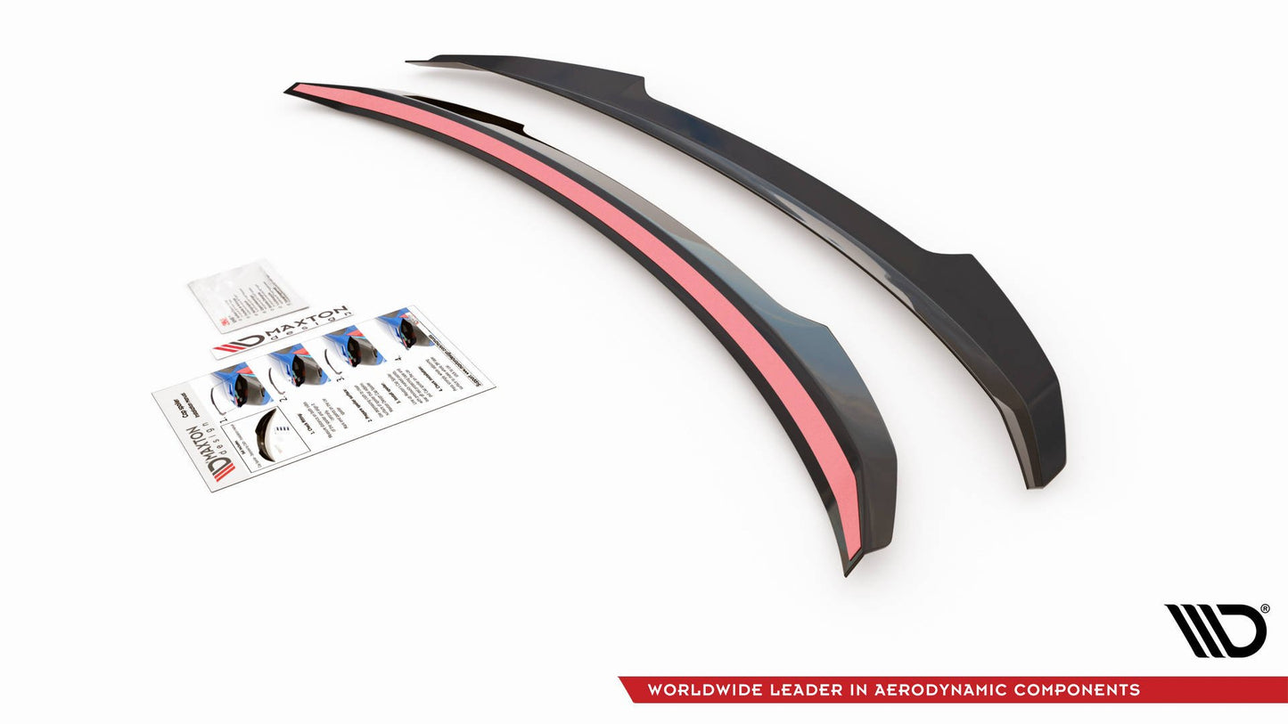 Spoiler CAP für Volvo S60 R-Design Mk3 schwarz Hochglanz