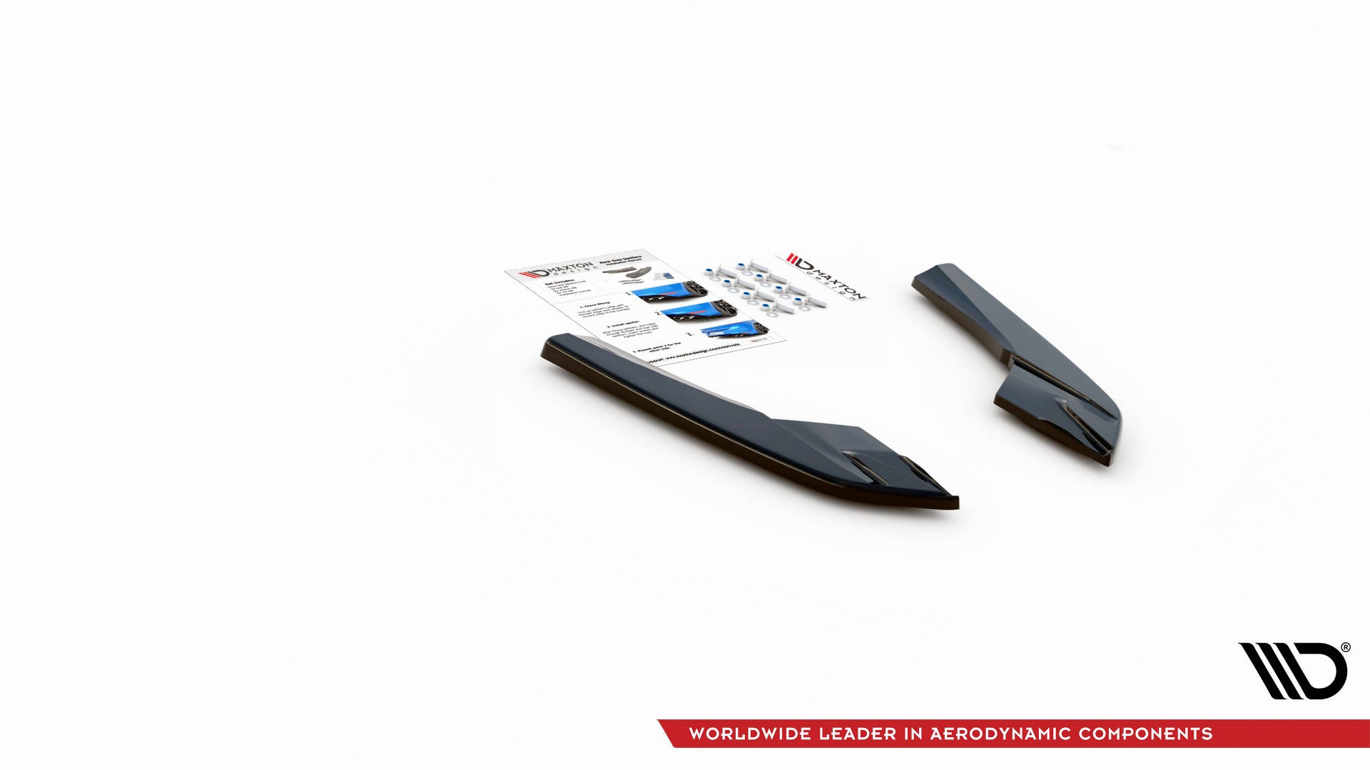 Heck Ansatz Flaps Diffusor für Audi S3 Limousine 8V schwarz Hochglanz