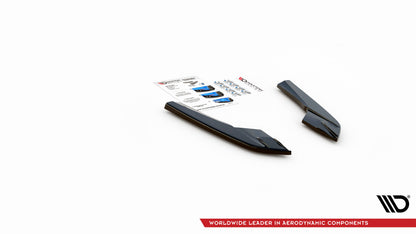 Heck Ansatz Flaps Diffusor für Audi S3 Limousine 8V schwarz Hochglanz