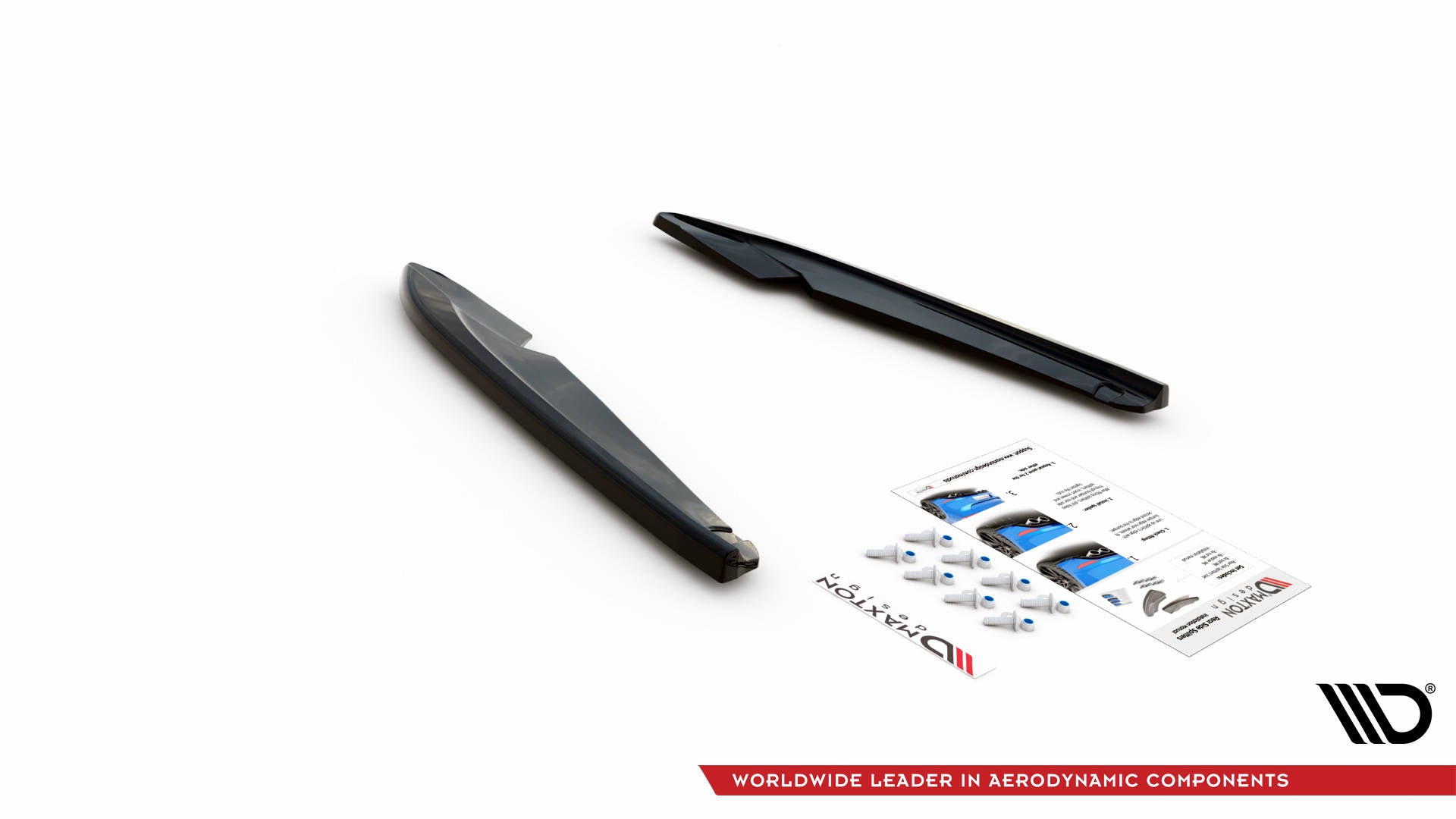 Heck Ansatz Flaps Diffusor V.2 für Seat Leon FR Sportstourer Mk3 schwarz matt