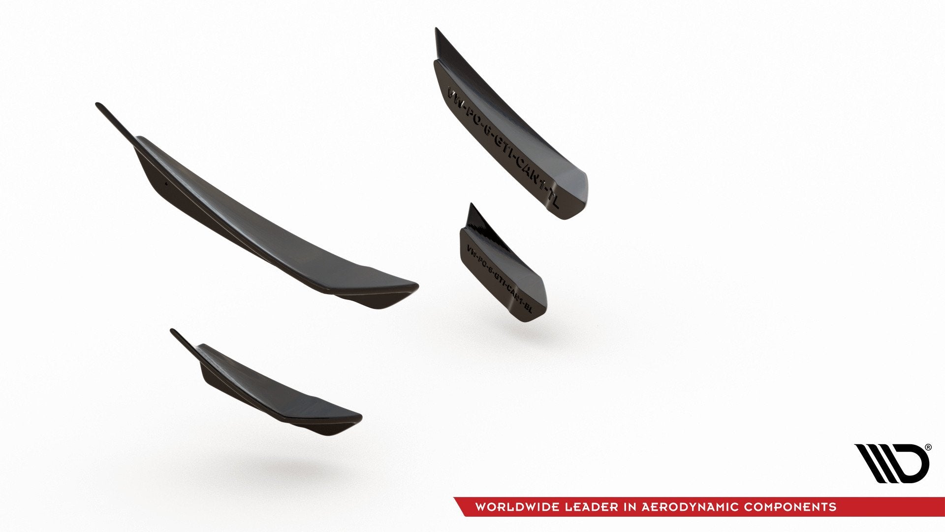 Stoßstangenflügel vorne (Canards) VW Polo GTI Mk 6