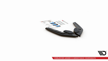 Heck Ansatz Flaps Diffusor V.2 für BMW M135i F20 Carbon Look