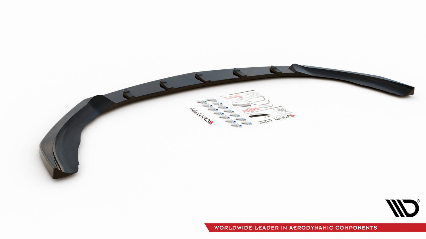 Front Ansatz V.4 für Mercedes A35 AMG / AMG-Line W177  Carbon Look
