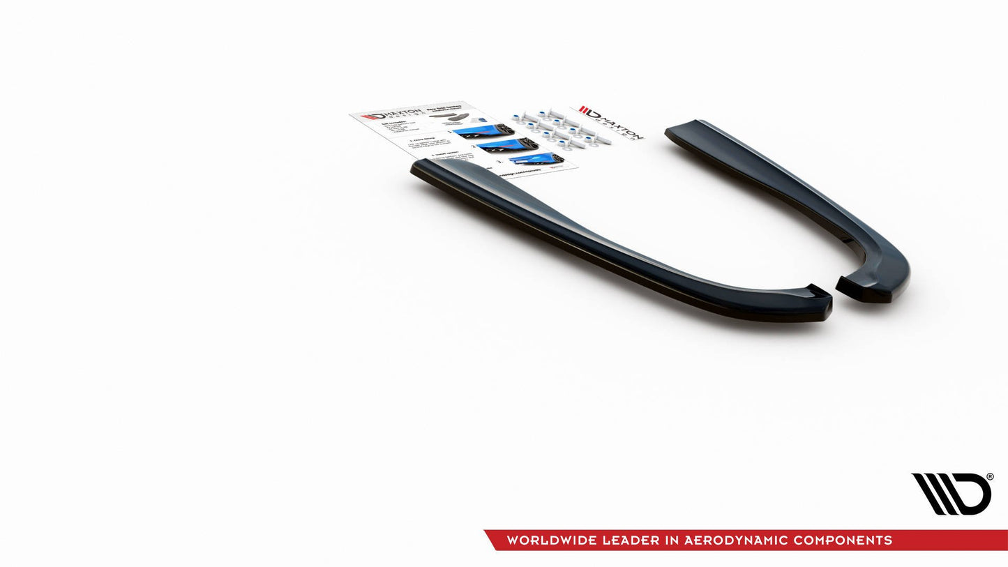 Heck Ansatz Flaps Diffusor für BMW M5 E39 schwarz Hochglanz