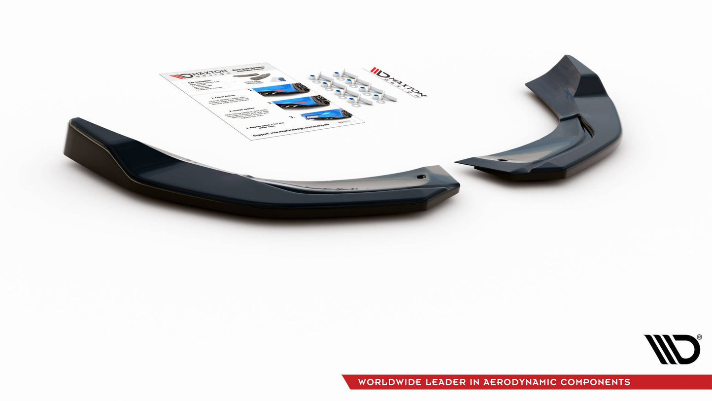 Heck Ansatz Flaps Diffusor für Mercedes-AMG A 45 S W177 schwarz matt