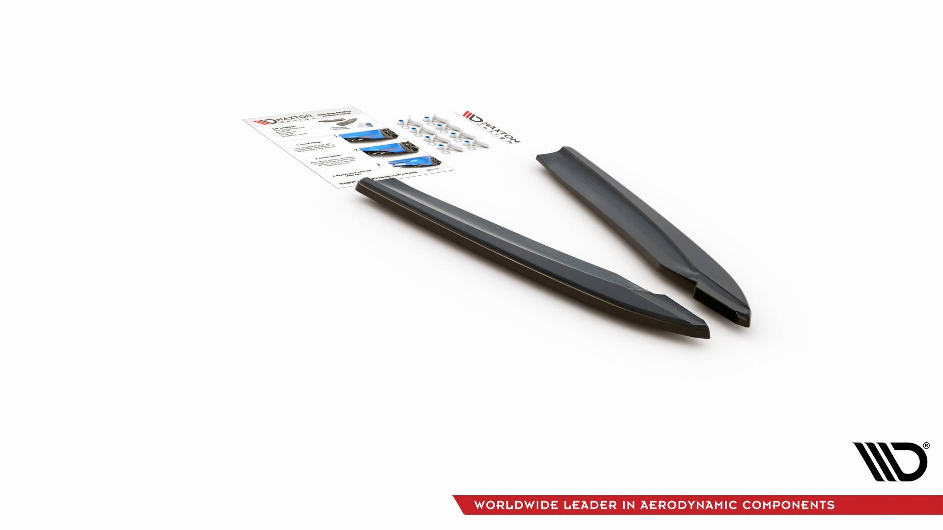 Heck Ansatz Flaps Diffusor V.2 für Audi S8 D4 Facelift schwarz matt