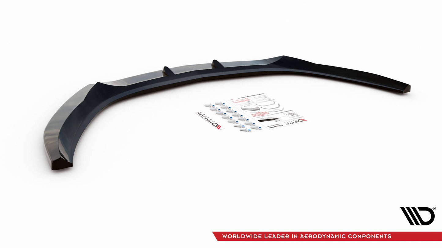 Front Ansatz V.1 für Opel Astra GTC OPC-Line J schwarz Hochglanz