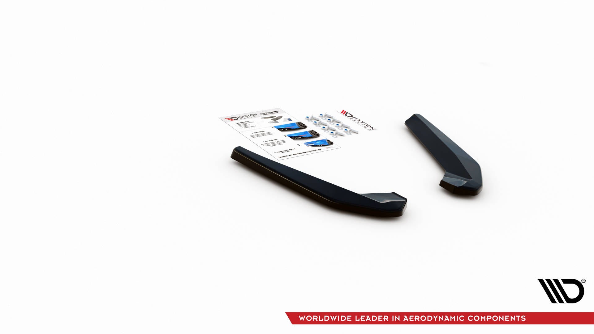 Heck Ansatz Flaps Diffusor für BMW X1 M-Paket F48 Carbon Look