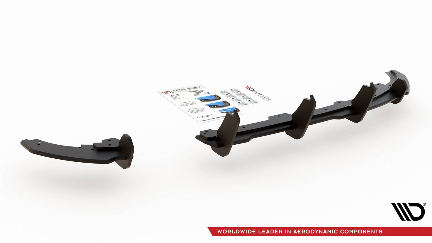 Robuste Racing Diffusor Heck Ansatz für Volkswagen Polo GTI Mk6