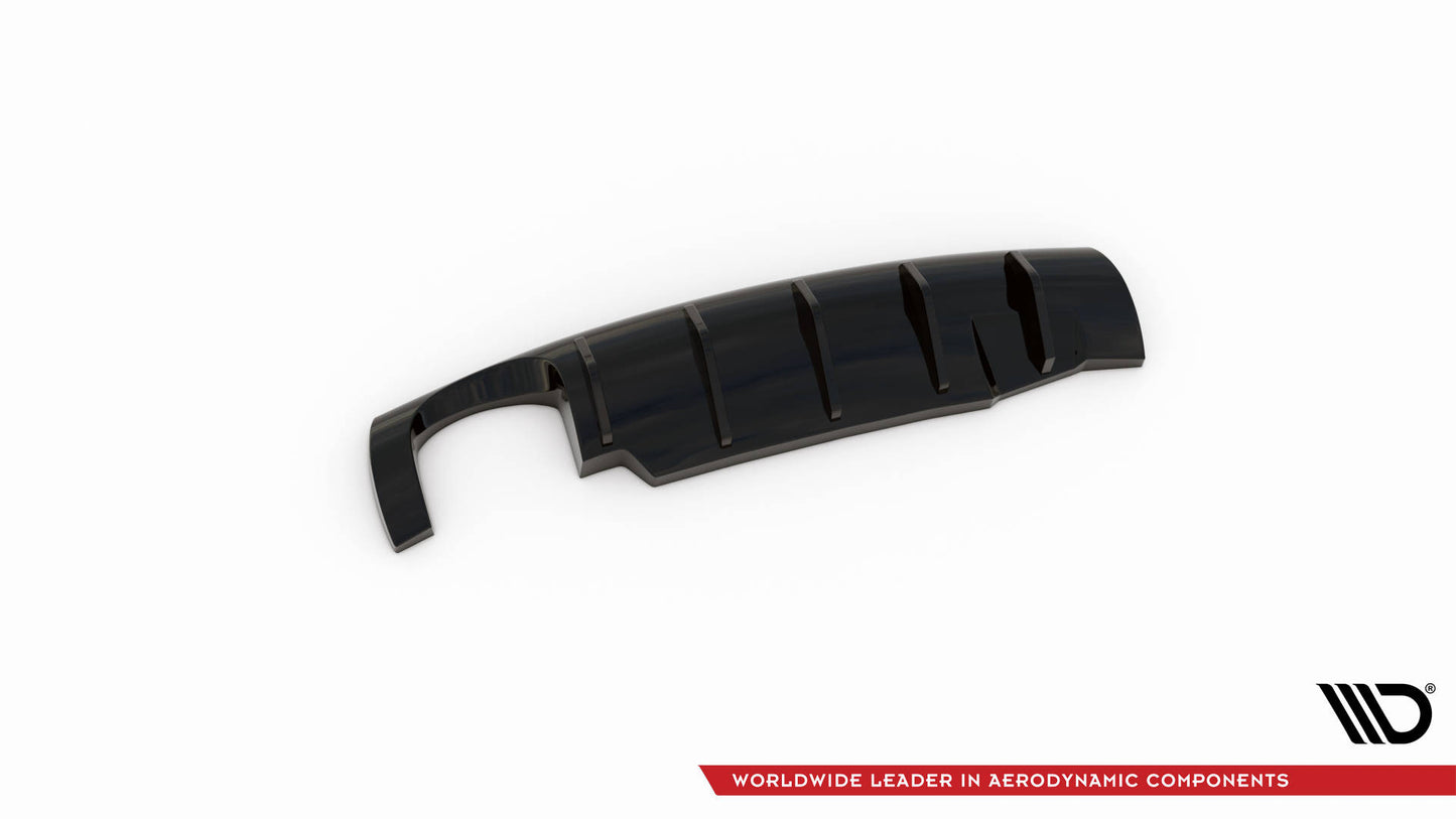 Diffusor Heck Ansatz für Seat Ibiza Cupra Mk3 schwarz matt