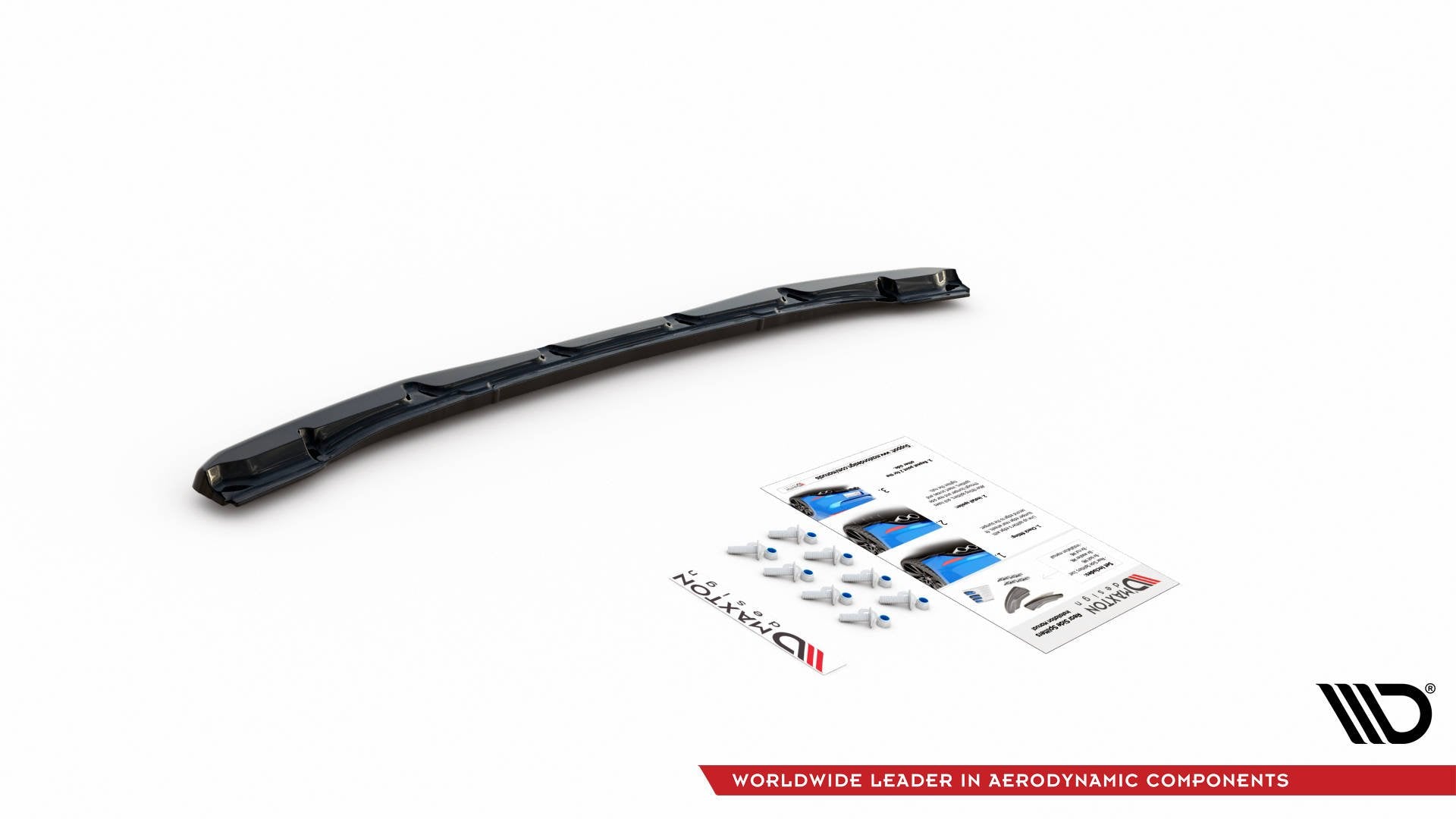 Mittlerer Diffusor Heck Ansatz für BMW 4er M-Paket G22 schwarz matt