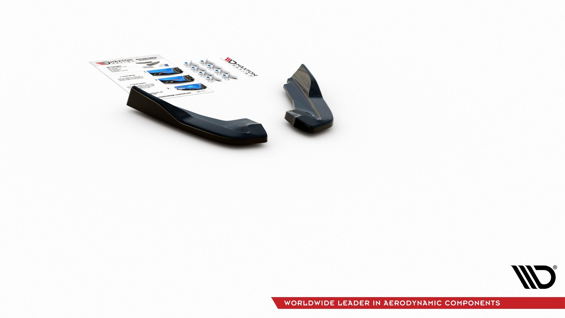 Heck Ansatz Flaps Diffusor V.2 für Ford Focus ST Mk4  schwarz matt