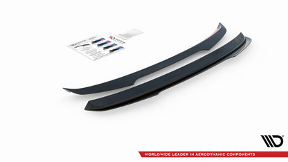 Spoiler CAP für Skoda Fabia Combi Mk3 schwarz Hochglanz