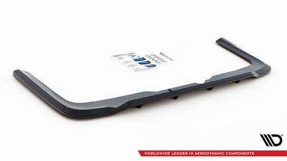 Mittlerer Diffusor Heck Ansatz DTM Look für Mercedes-Benz V-Klasse AMG-Line W447 Facelift schwarz Hochglanz