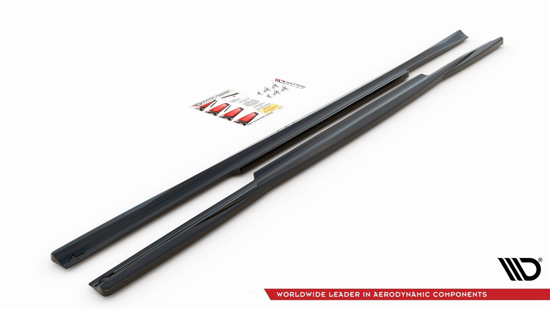 Seitenschweller Ansatz für Mercedes-Benz C W205 schwarz matt