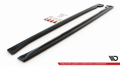 Seitenschweller Ansatz für Dodge Durango RT Mk3 schwarz matt