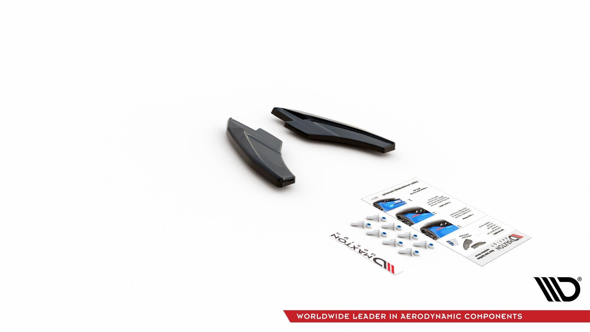 Heck Ansatz Flaps Diffusor V.2 für Audi S3 Sportback 8Y schwarz matt