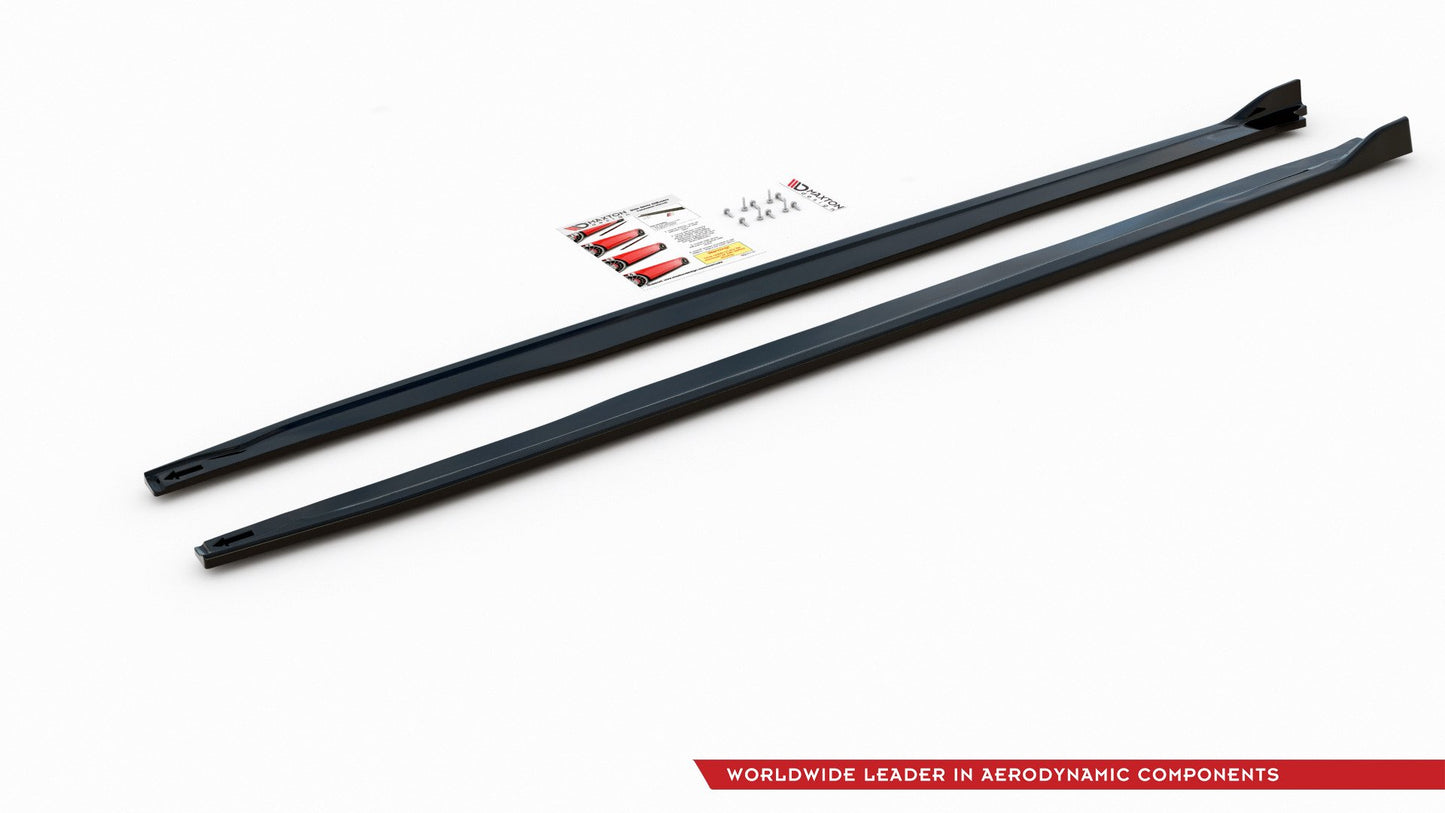 Seitenschweller Ansatz für Toyota Corolla XII Touring Sports schwarz Hochglanz