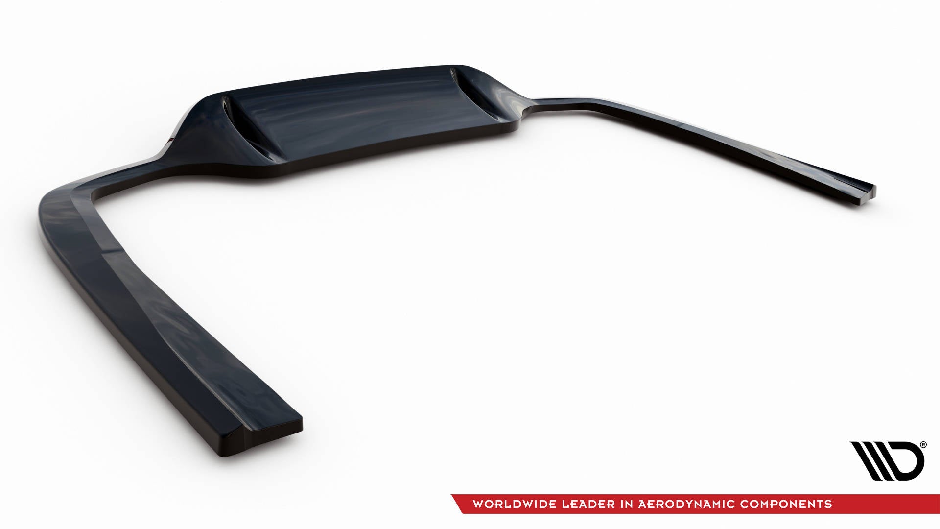 Mittlerer Diffusor Heck Ansatz DTM Look für Mercedes-Benz E AMG-Line W213 Facelift schwarz matt