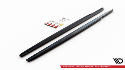 Seitenschweller Ansatz für V.1 für BMW 2 Gran Coupe M-Paket / M235i F44 schwarz matt