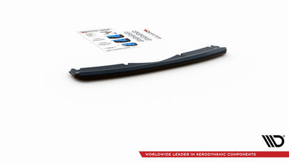 Mittlerer Diffusor Heck Ansatz für Ford S-Max Vignale Mk2 Facelift schwarz Hochglanz