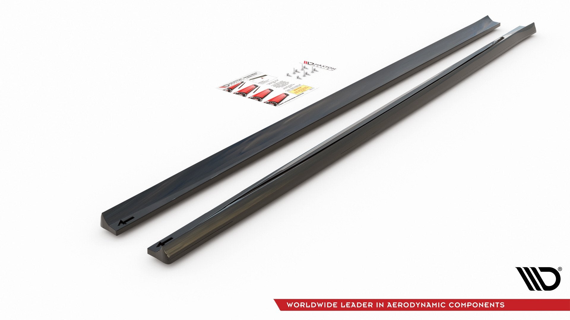 Seitenschweller Ansatz für V.5 Ford Focus ST / ST-Line Mk4 schwarz Hochglanz