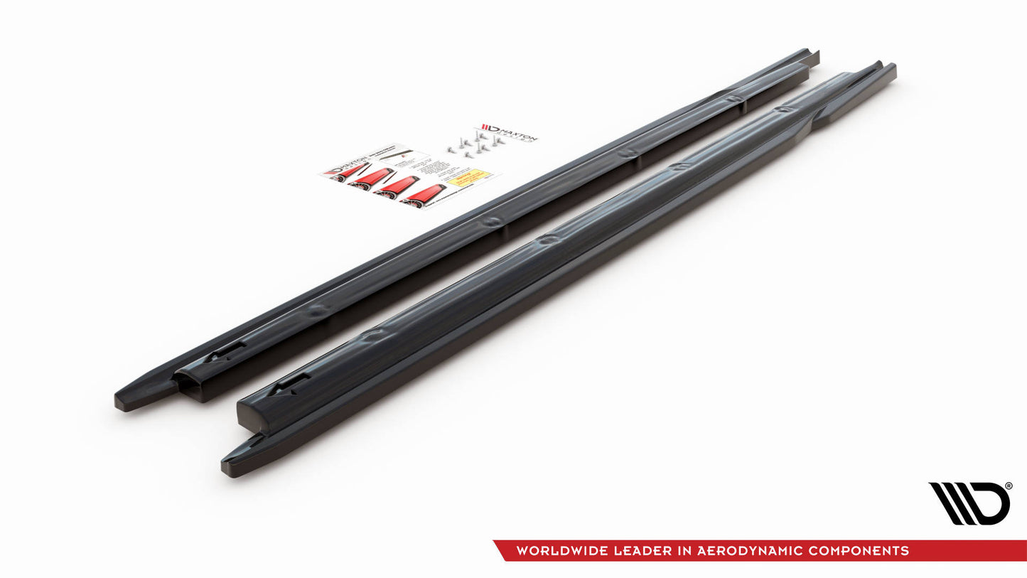 Seitenschweller Ansatz für V.2 für Seat Ibiza FR/ Standard Mk5 schwarz matt