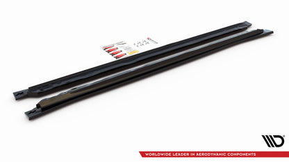 Seitenschweller Ansatz für Volkswagen Tiguan Allspace Mk2 Carbon Look