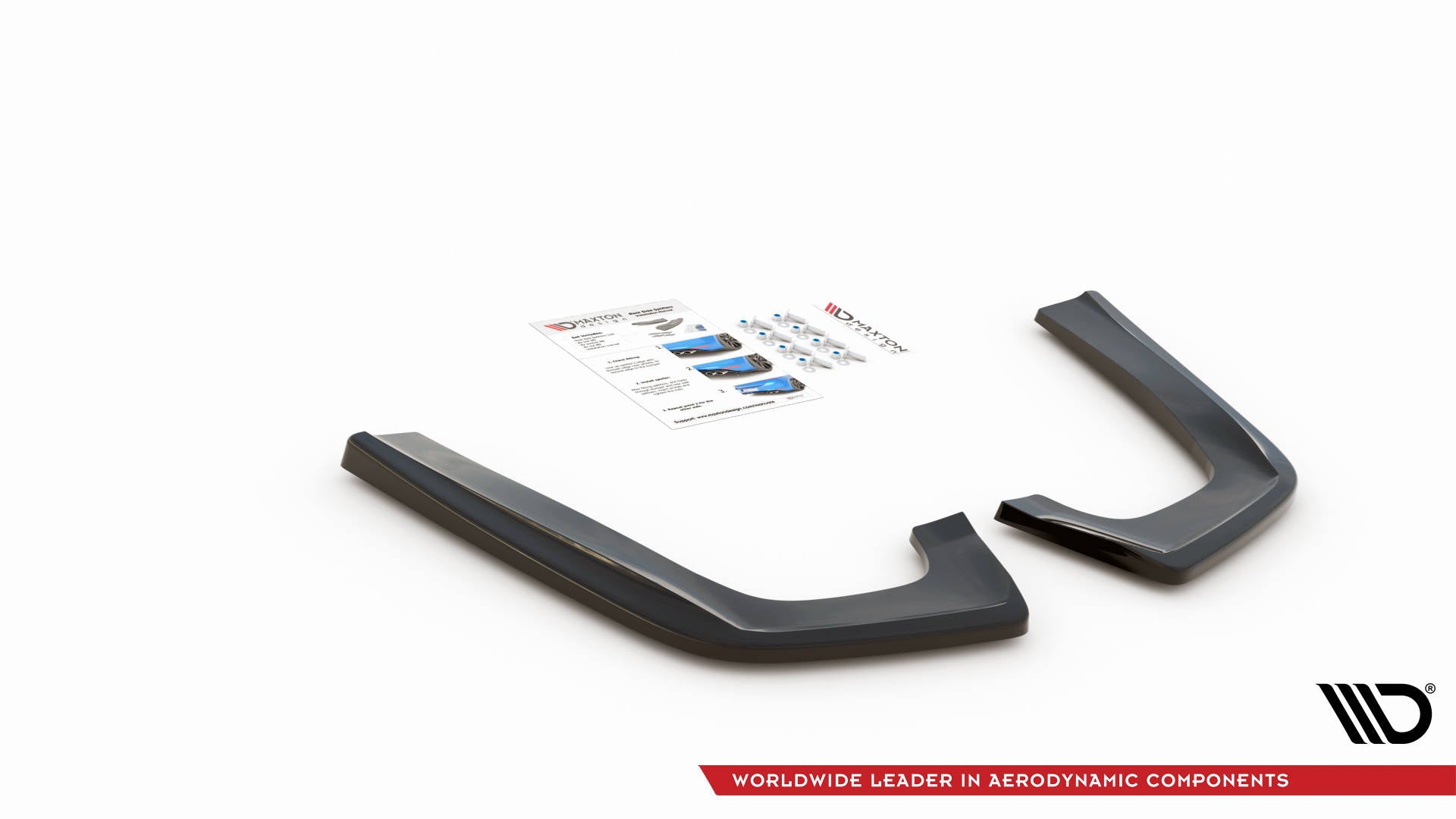 Heck Ansatz Flaps Diffusor V.2 für Mercedes-Benz GLE Coupe 63 AMG C292 Carbon Look