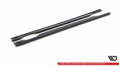 Seitenschweller Ansatz für Hyundai ix35 Mk1 schwarz matt