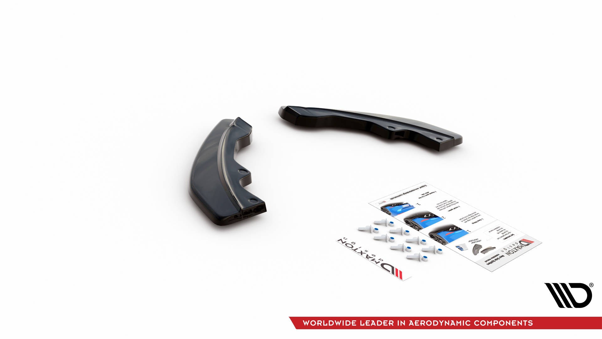 Heck Ansatz Flaps Diffusor für Mazda CX-3 schwarz matt