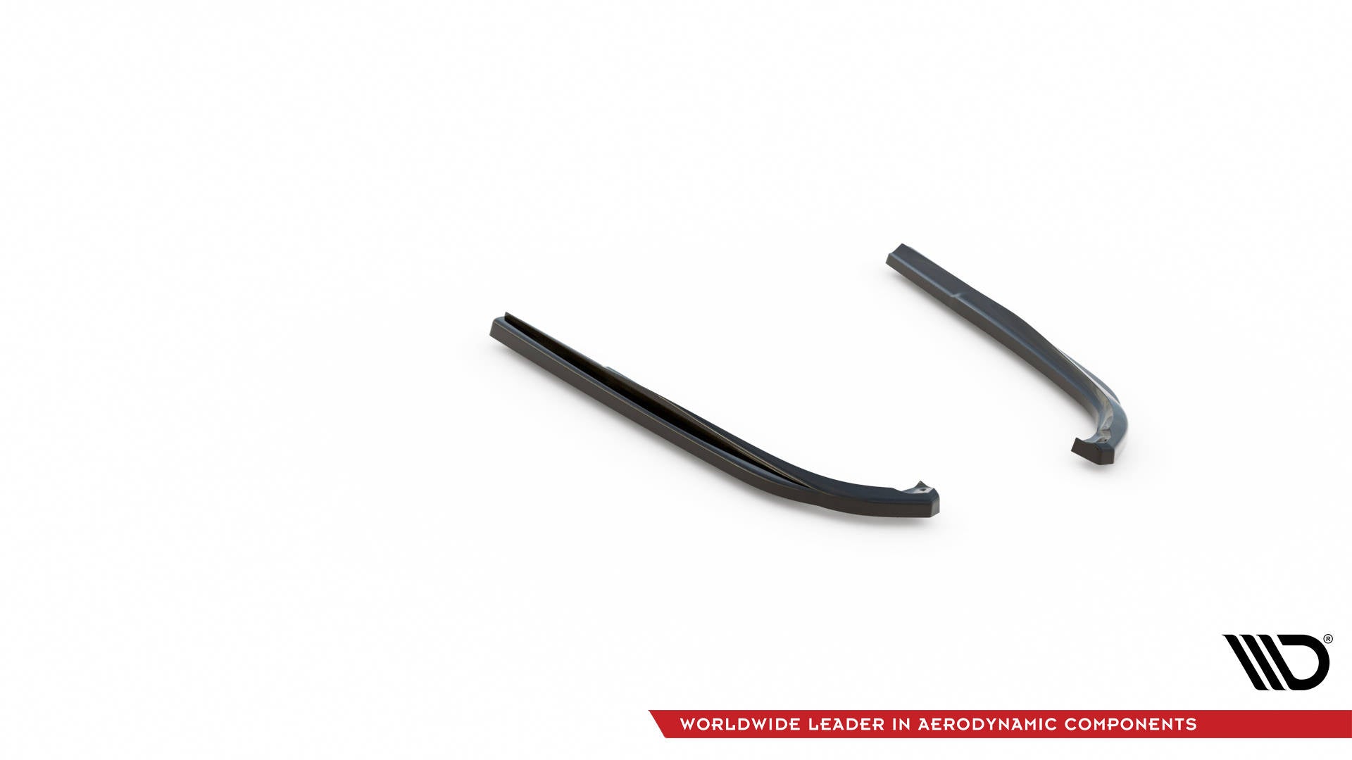 Heck Ansatz Flaps Diffusor für Lexus GS F Mk4 Facelift schwarz matt