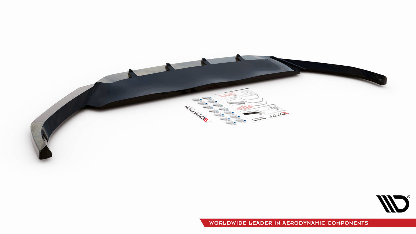 Front Ansatz V.1 für Volkswagen Passat B8 Facelift schwarz Hochglanz