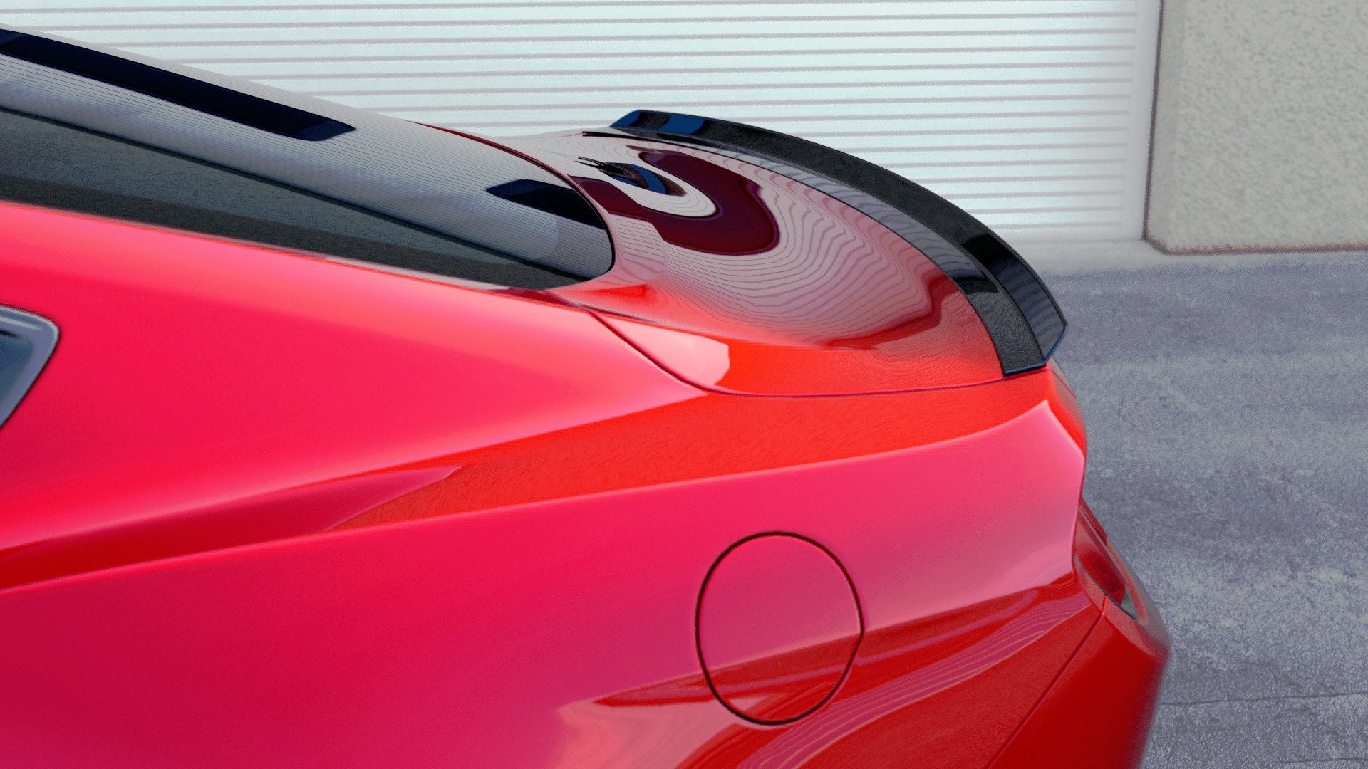 Spoiler CAP für FORD MUSTANG MK6 GT schwarz matt