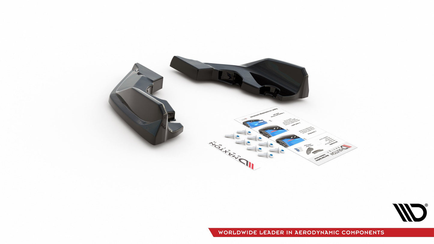 Heck Ansatz Flaps Diffusor V.4 für BMW 1er F40 M-Paket/ M135i Carbon Look