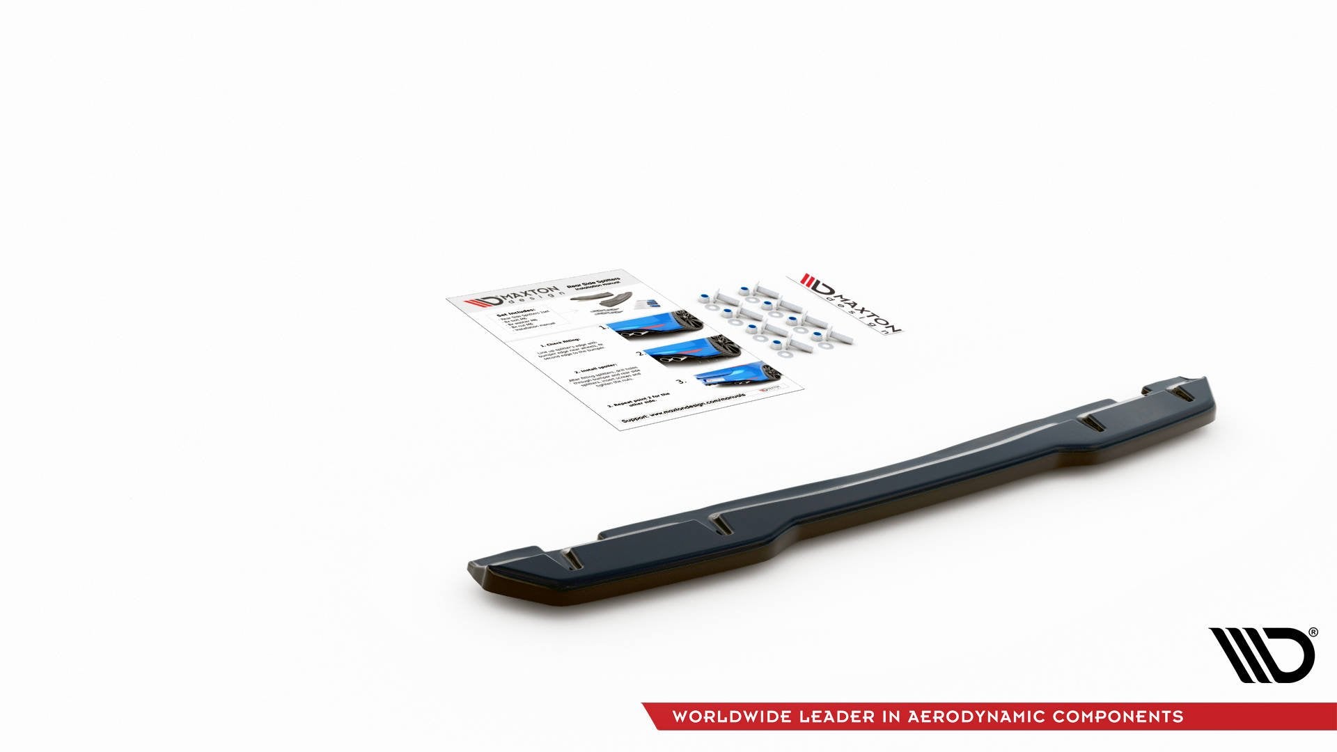 Mittlerer Diffusor Heck Ansatz für Toyota GR Yaris Mk4 schwarz matt