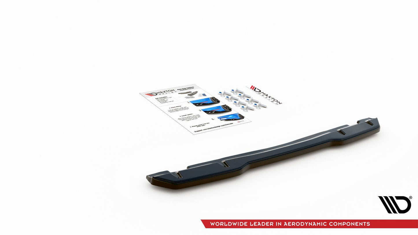 Mittlerer Diffusor Heck Ansatz für Toyota GR Yaris Mk4 schwarz Hochglanz